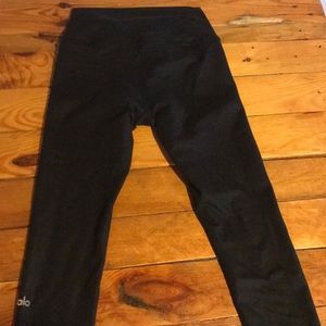 Alo cropped metallic leggings